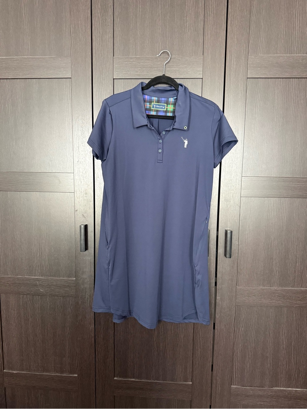 Women’s Navy Polo Dress with Collar
